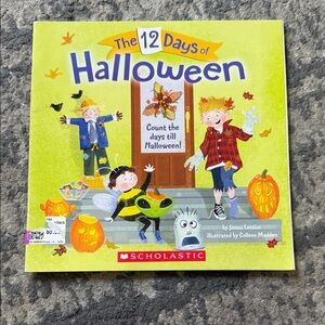 Scholastic Yellow Halloween Picture Book - The 12 Days of Halloween